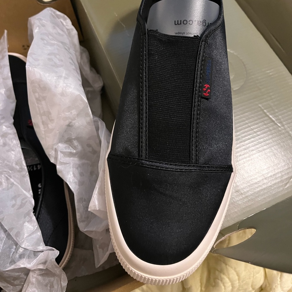 Superga Alexachung satin sneaker size 10